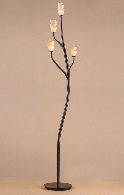 Mantra Forest Floor Lamp 4 Light G9, Brown/Black Oxide, NOT LED/CFL Compatible