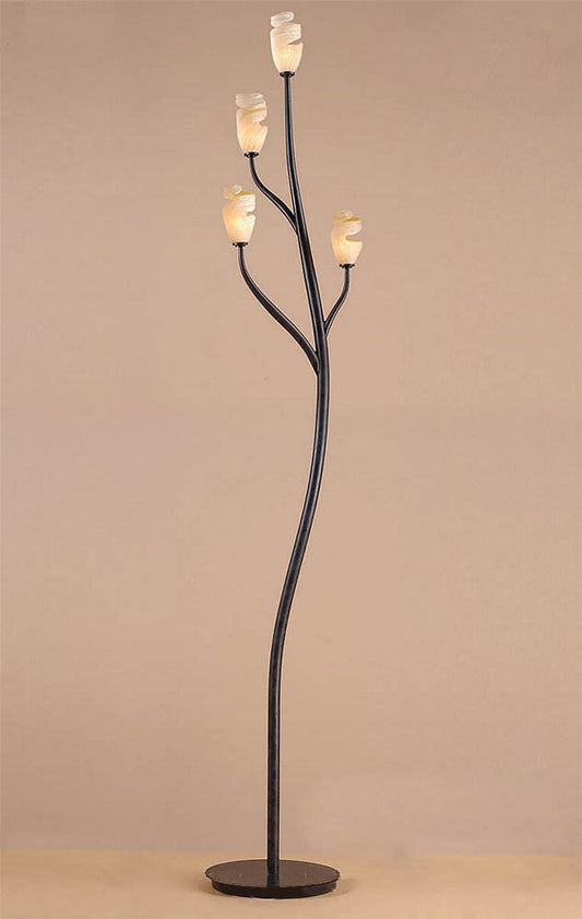 Mantra Forest Floor Lamp 4 Light G9, Brown/Black Oxide, NOT LED/CFL Compatible