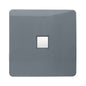 Trendi Artistic Modern Glossy Tactile RJ45 Cat 5e Ethernet Socket Warm Grey