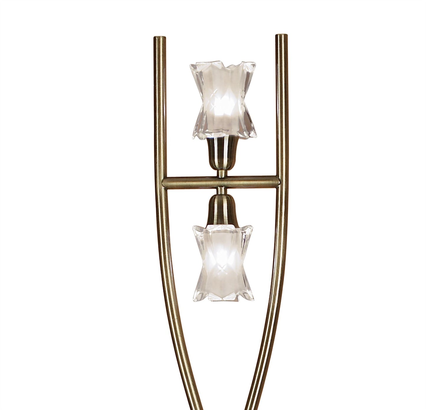 Mantra Alaska G9 Floor Light G9 2 Light G9, Antique Brass, NOT LED/CFL Compatible