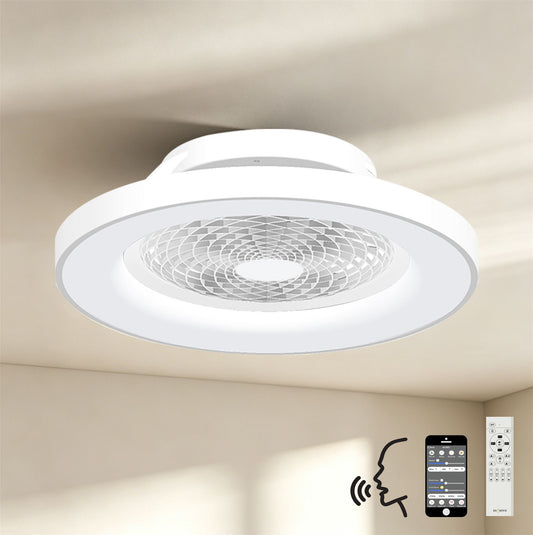 Tibet 65cm 70W LED Dimmable Ceiling Light With 35W DC Reversible Fan,Remote, APP & Alexa/Google Voice, 3900lm, White, 5yrs Warranty