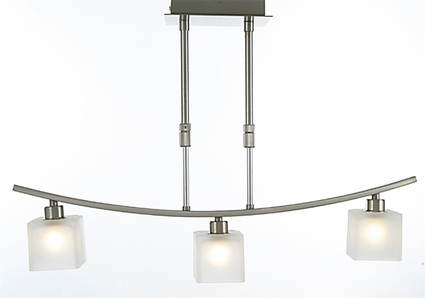 Diyas PILA 3 Light G9  G9 SATIN NICKEL Ceiling Pendant Light Fitting