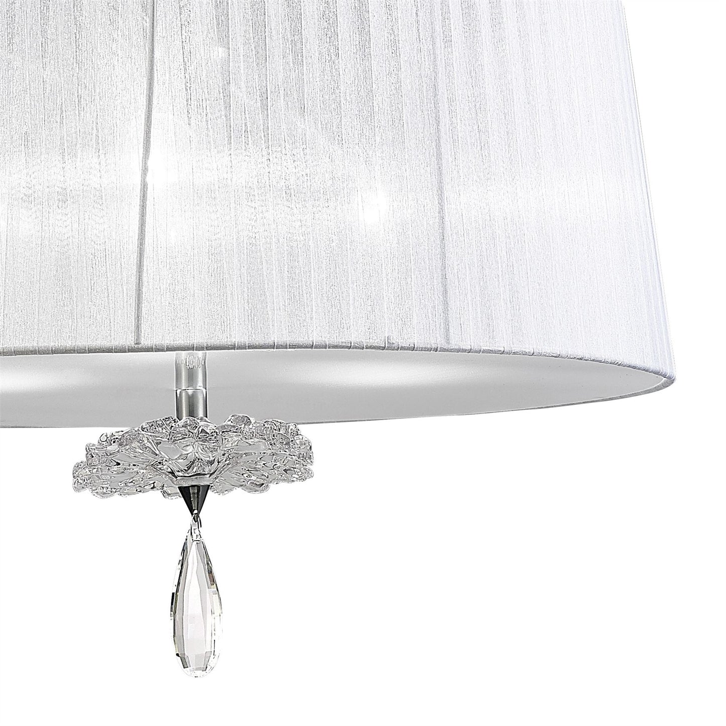Mantra Louise M5324 Habana White Square Shade 240mm, Suitable for Table Lamps