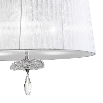 Mantra Louise M5324 Habana White Square Shade 240mm, Suitable for Table Lamps
