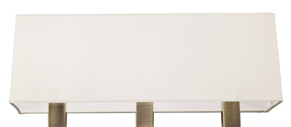 Mantra Akira Wall Light Switched 3 Light E14, Antique Brass with Cream Shade