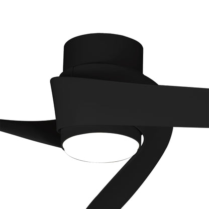 Groenland 122cm 24W LED Dimmable Ceiling Light With Built-In 30W DC Fan, 2700-5000K Remote & APP Control, 1700lm, Black, 5yrs Warranty