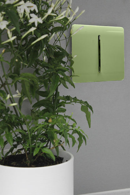 Trendi Artistic Modern Glossy Tactile Auto Retractive Door Bell Switch Moss Green