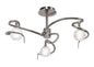 Mantra M0088 Dali Semi Ceiling 3 Light G9, Polished Chrome