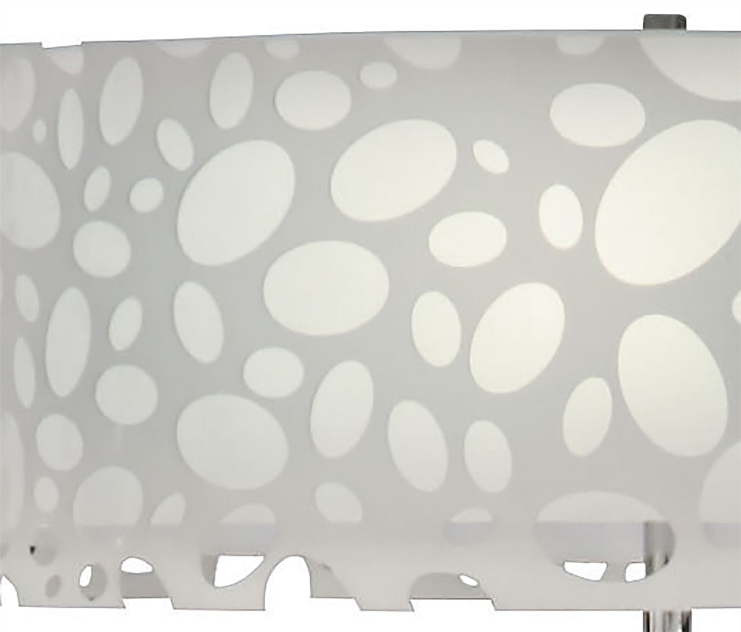 Mantra Lupin Floor Lamp 4 Light E27, Gloss White/White Acrylic/Polished Chrome, CFL Lamps INCLUDED