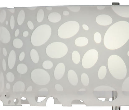 Mantra Lupin Floor Lamp 4 Light E27, Gloss White/White Acrylic/Polished Chrome, CFL Lamps INCLUDED