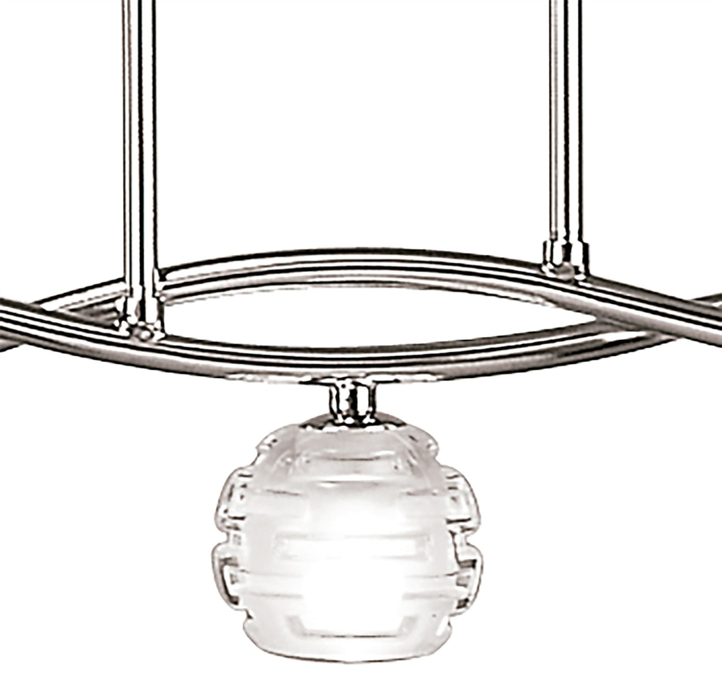 Mantra Dali Telescopic Pendant Line 5 Light G9, Polished Chrome