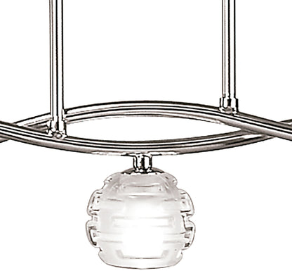 Mantra Dali Telescopic Pendant Line 5 Light G9, Polished Chrome