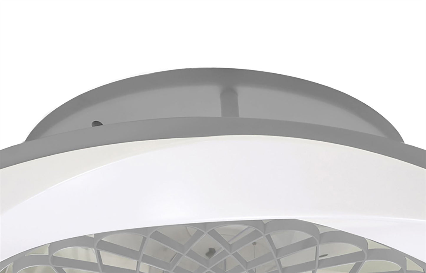 Boreal 62cm 70W LED Dimmable Ceiling Light With Built-In 35W DC Reversible Fan, Silver Finish C/W Remote Control, 4200lm