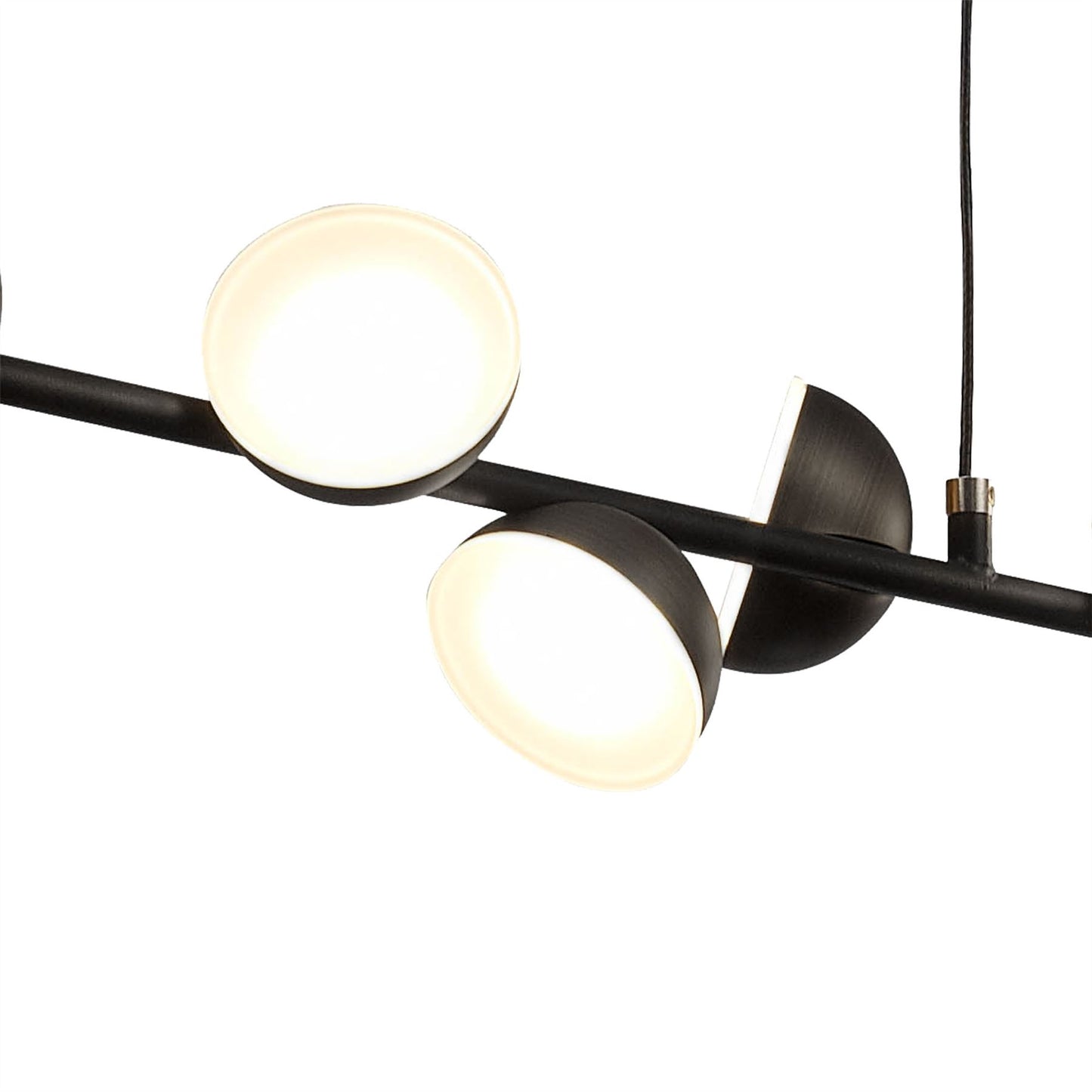 Mantra Adn 12 Light Linear Pendant 100cm, 36W LED, 3000K, 2150lm, Black, 3yrs Warranty
