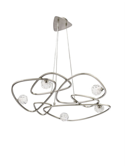 Mantra M5011 Lux Pendant 5 Light G9, Polished Chrome