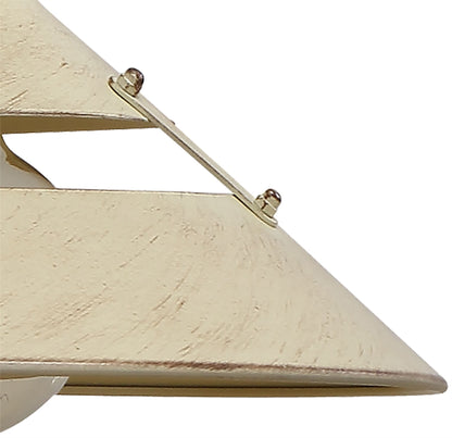Mantra M5431 Industrial Ceiling 1 Light 40W E27 Medium, Sand Metal, Beige Belt