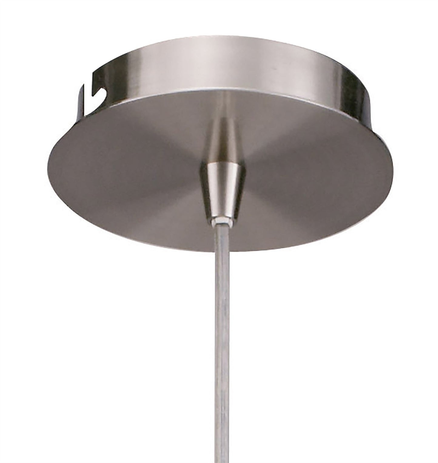 Mantra Alaska GU10 11cm Square Pendant 1 Light L1/SGU10, Satin Nickel, CFL Lamps INCLUDED