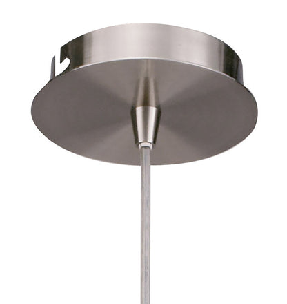 Mantra Alaska GU10 11cm Square Pendant 1 Light L1/SGU10, Satin Nickel, CFL Lamps INCLUDED