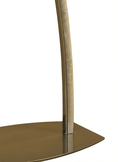 Mantra Alfa Large Crystal Table Lamp 1 Light G9, Antique Brass