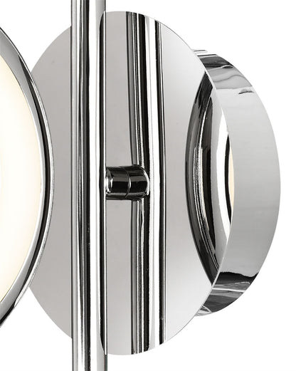 Mantra Olimpia Wall Light, 8W LED, 3000K, 600lm, IP20, Chrome, 3yrs Warranty