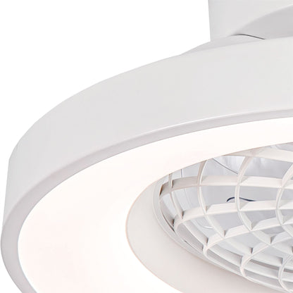 Tibet Mini 53cm 70W LED Dimmable Ceiling Light With 35W DC Reversible Fan, Remote, 3900lm, White, 5yrs Warranty
