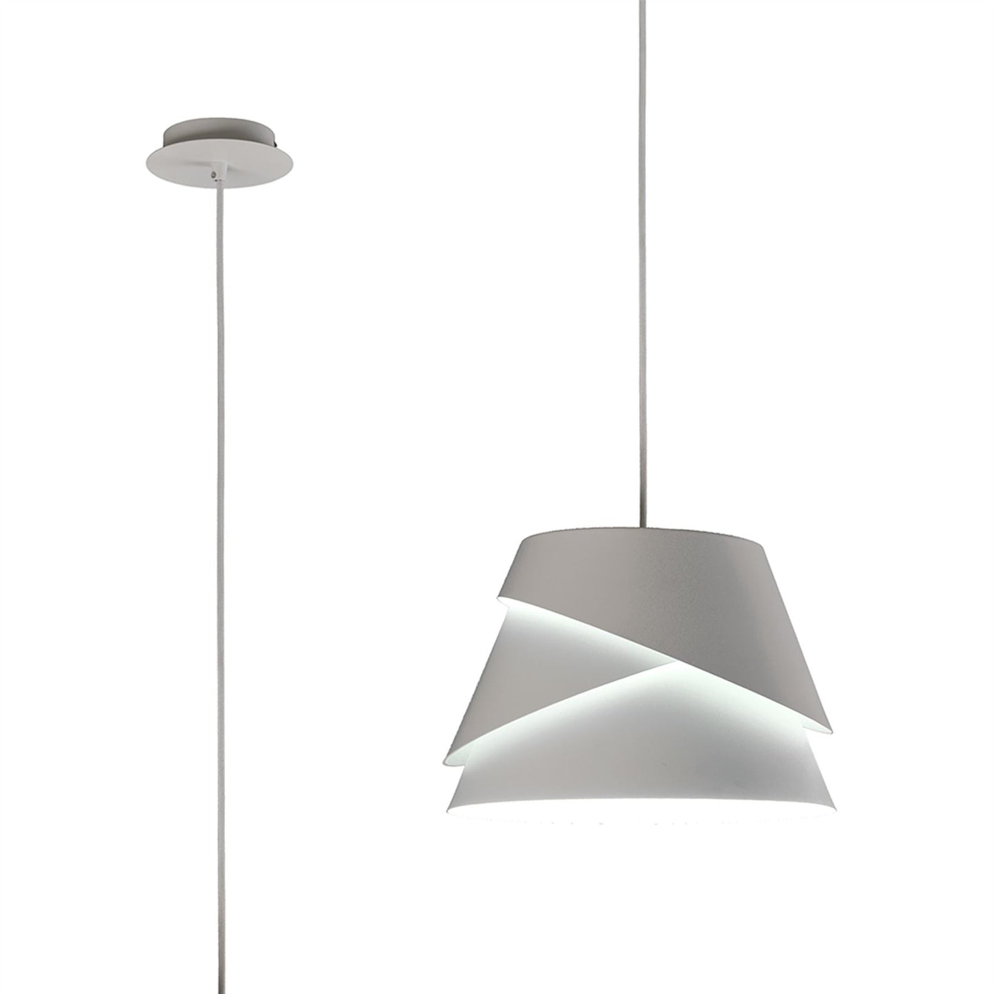 Mantra M5862 Alboran Pendant Small 1x40W (No Inc), Alumimium/ Iron