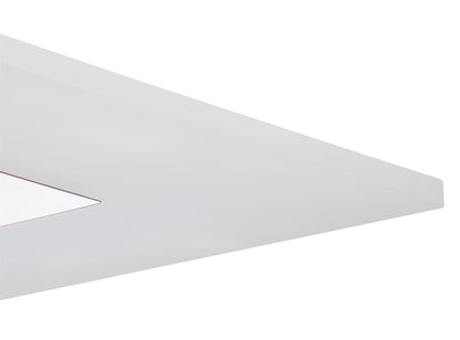 Mantra Fusion Notte Pendant 28W LED Square 3000K, 1700lm, Polished Chrome/Frosted Acrylic, 3yrs Warranty