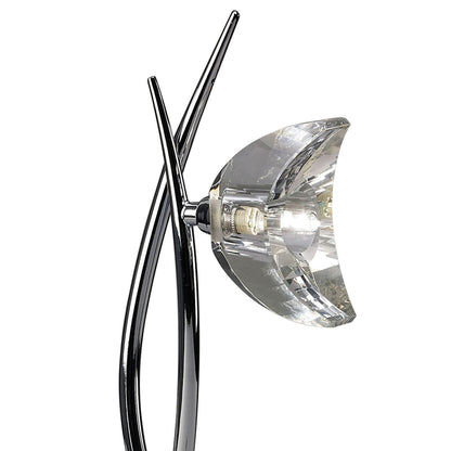 Mantra M1459 Eclipse Tall Table Lamp 1 Light G9, Polished Chrome
