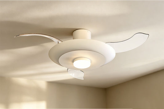 Kyoto 52cm 20W LED Dimmable Ceiling Light With Built-In 30W DC Fan, 3000-5000K Remote Control, 3600lm, White, 5yrs Warranty