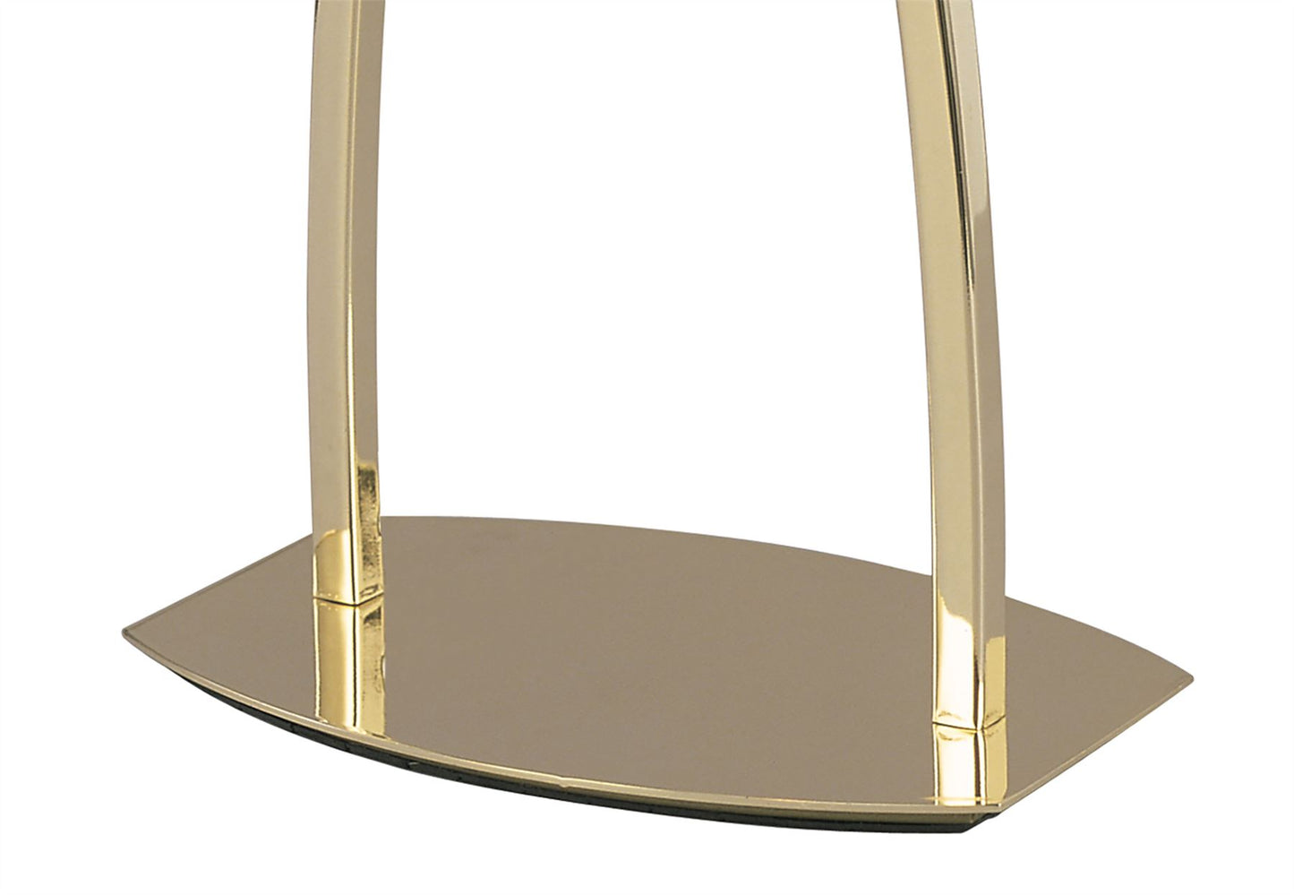 Mantra Alfa Large Crystal Table Lamp 1 Light G9, Polished Brass