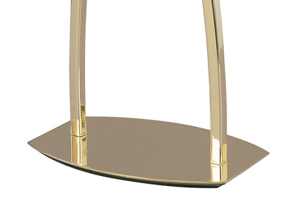 Mantra Alfa Large Crystal Table Lamp 1 Light G9, Polished Brass