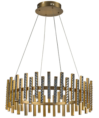 Inspired Special Pendant, 54W LED, 4000K, lm, Brass Brown/Clear Crystal, 3yrs Warranty