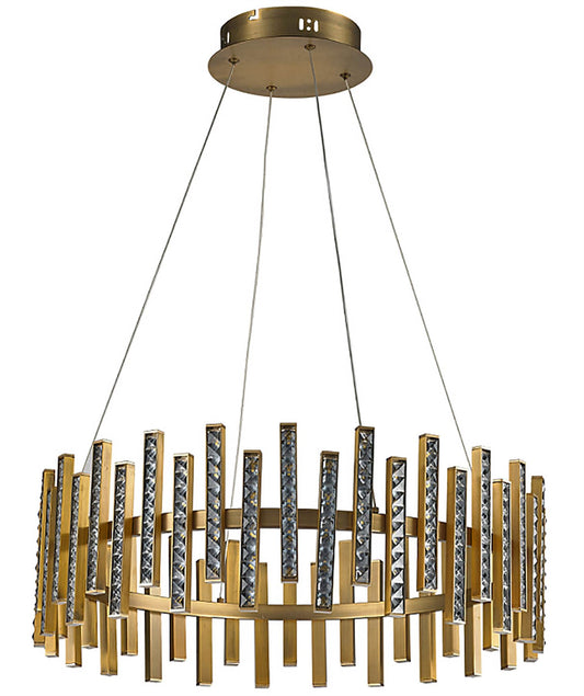 Inspired Special Pendant, 54W LED, 4000K, lm, Brass Brown/Clear Crystal, 3yrs Warranty
