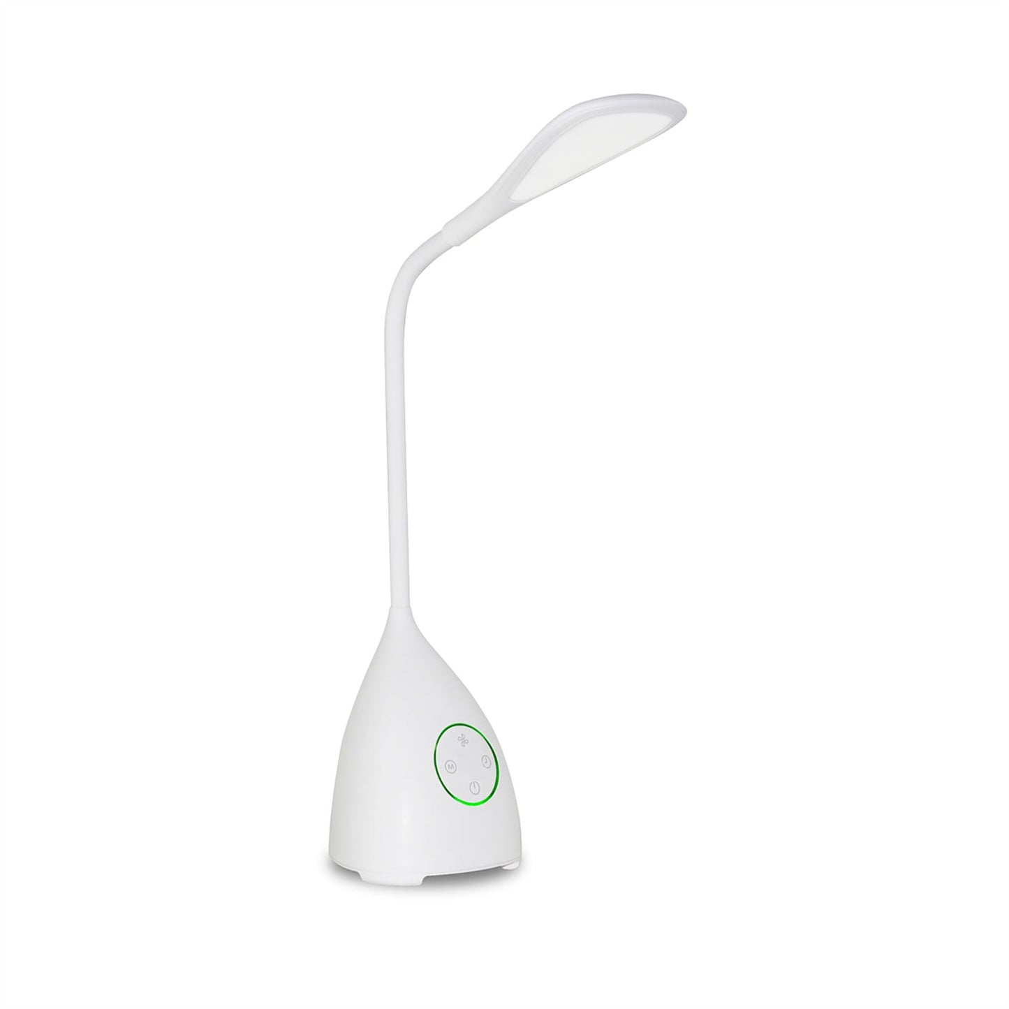 Mantra Fusion M5672 Reading Touch Dimmable/Rechargable/Adjustable Table Lamp 6W LED 2700-6500K, 170lm, White with Fan, 3yrs Warranty