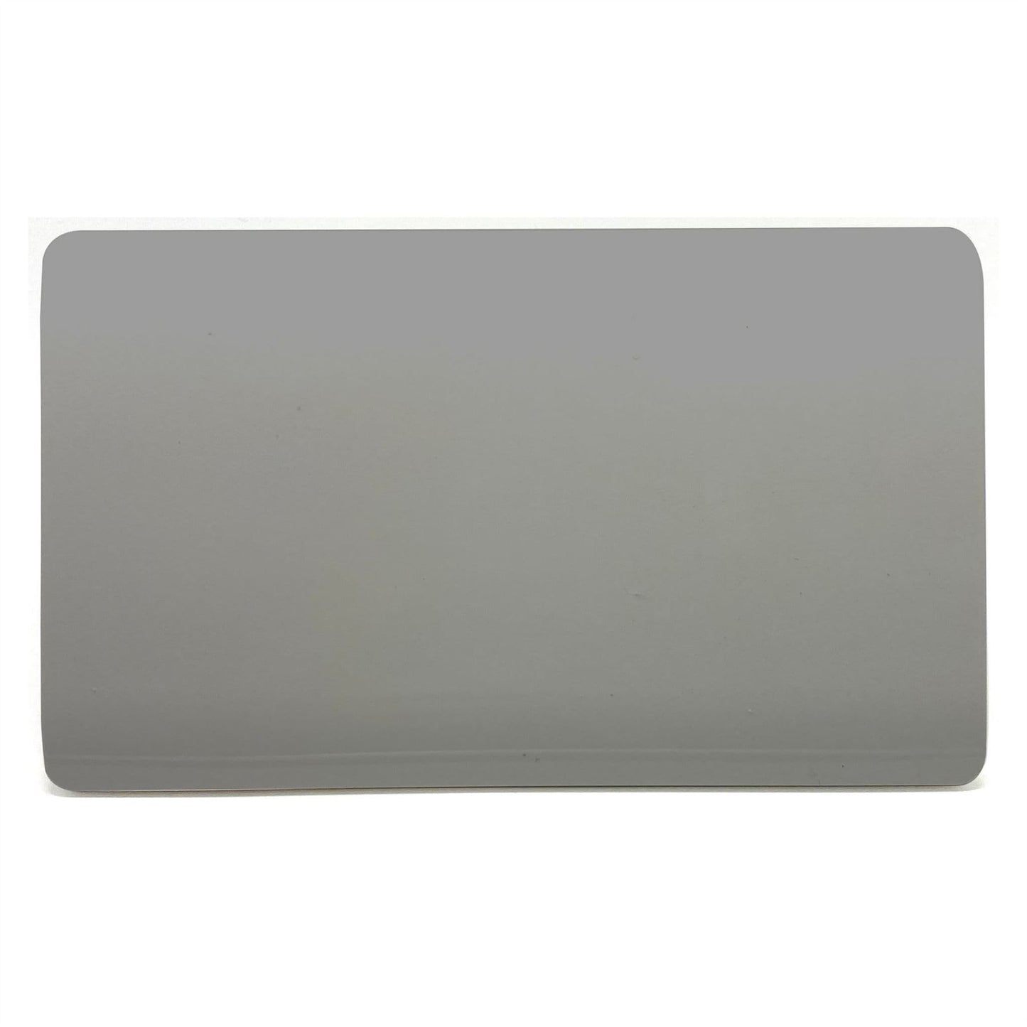 Trendi 2 Gang Artistic Modern Glossy Tactile Double Blanking Plate Light Grey