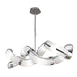 Mantra Guss GU10 Guss Rectangular Telescopic GU10 8 Light L1/SGU10 Twisted, Polished Chrome/White Acrylic, CFL Lamps INCLUDED
