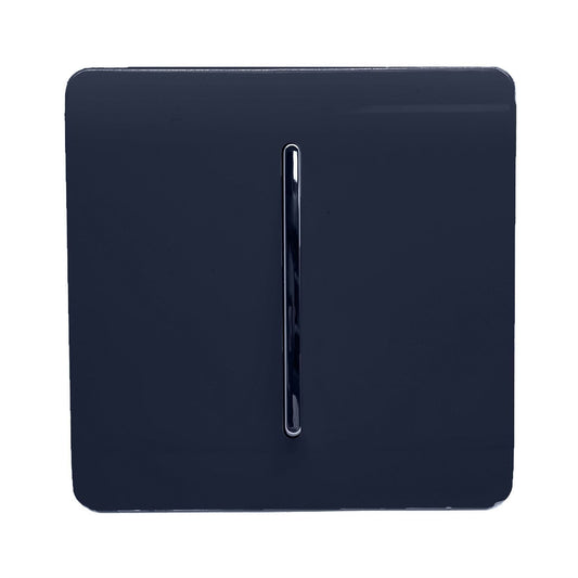 Trendi 1 Gang 3 Way Intermediate Artistic Modern Glossy 10 Amp Rocker Tactile Navy
