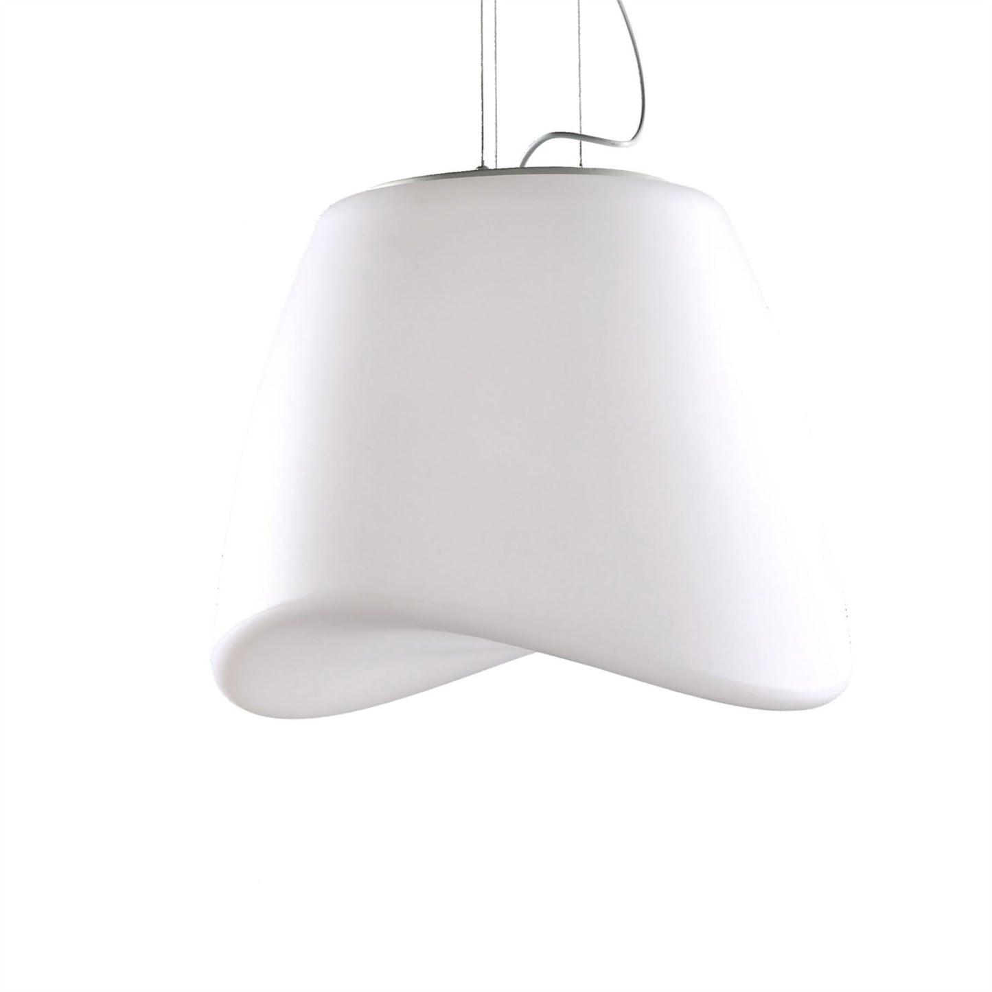 Mantra M1505 Cool Pendant 3 Light E27 Round Outdoor IP44, Matt White/Opal White