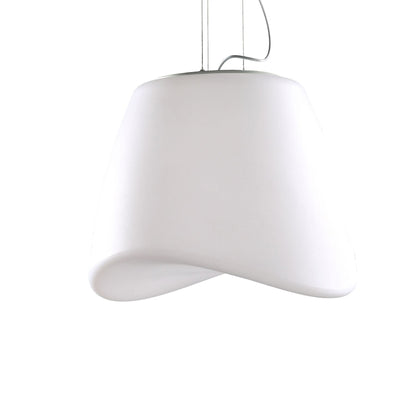 Mantra M1505 Cool Pendant 3 Light E27 Round Outdoor IP44, Matt White/Opal White