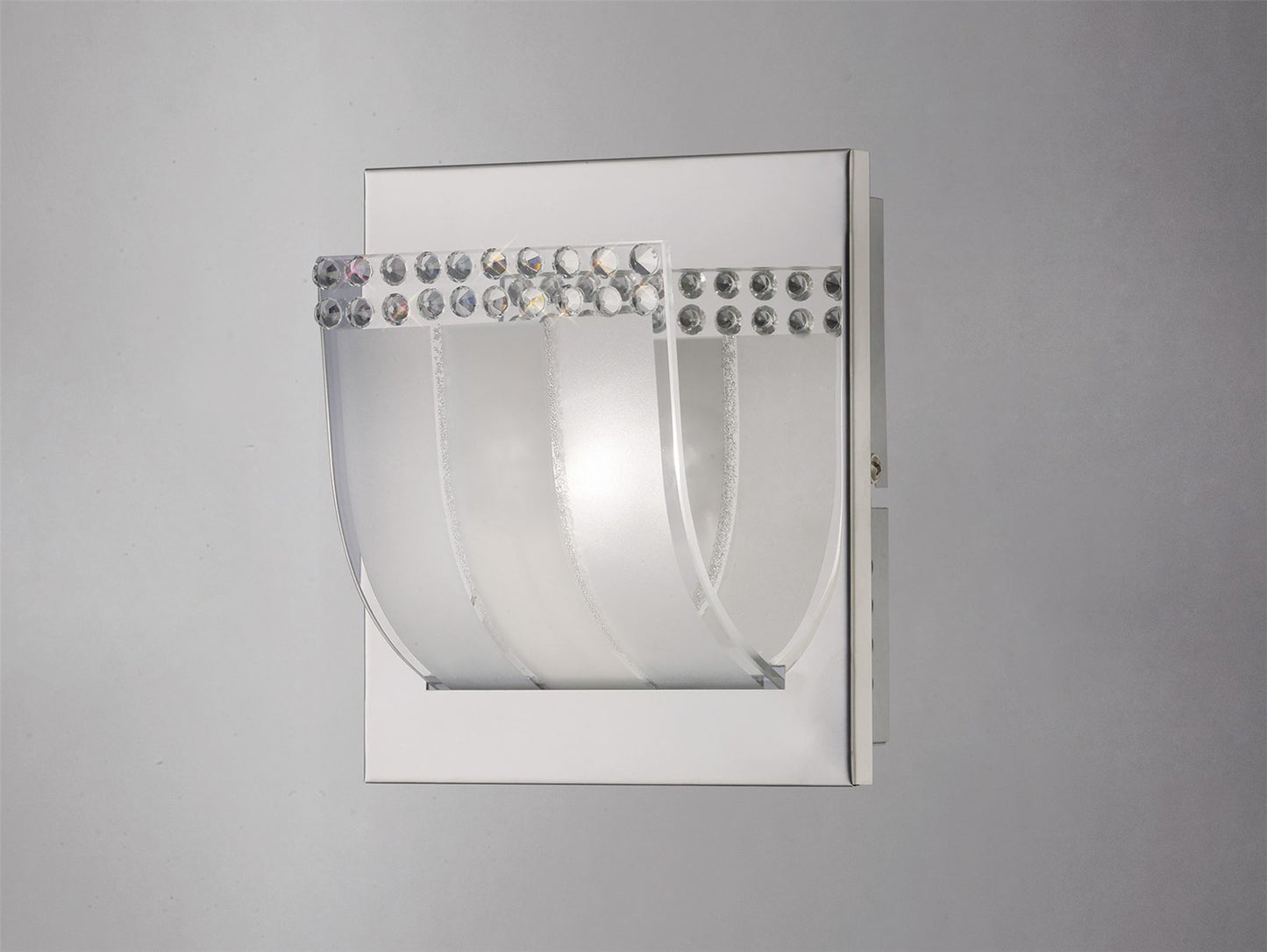 Diyas Charis Wall Light 1 Light G9 Polished Chrome/Glass/Crystal