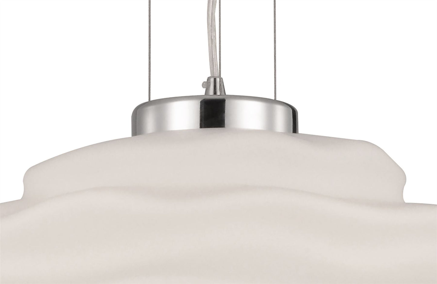 Mantra Fusion M6274 Nubole Pendant 40cm Round, 1 x E27 (Max 60W), Opal White
