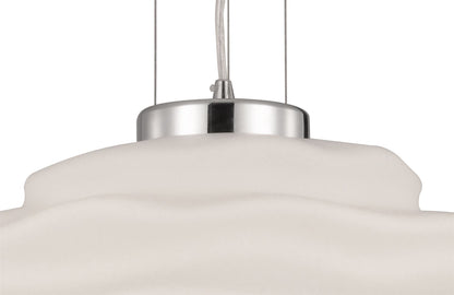 Mantra Fusion M6274 Nubole Pendant 40cm Round, 1 x E27 (Max 60W), Opal White
