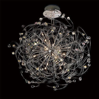 Diyas Messe 96cm  24 Light G4 Polished Chrome/Crystal, NOT LED/CFL Compatible Item Weight: 15.3kg Ceiling Pendant Light Fitting