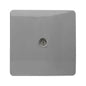 Trendi Artistic Modern Glossy Tactile TV Socket Light Grey