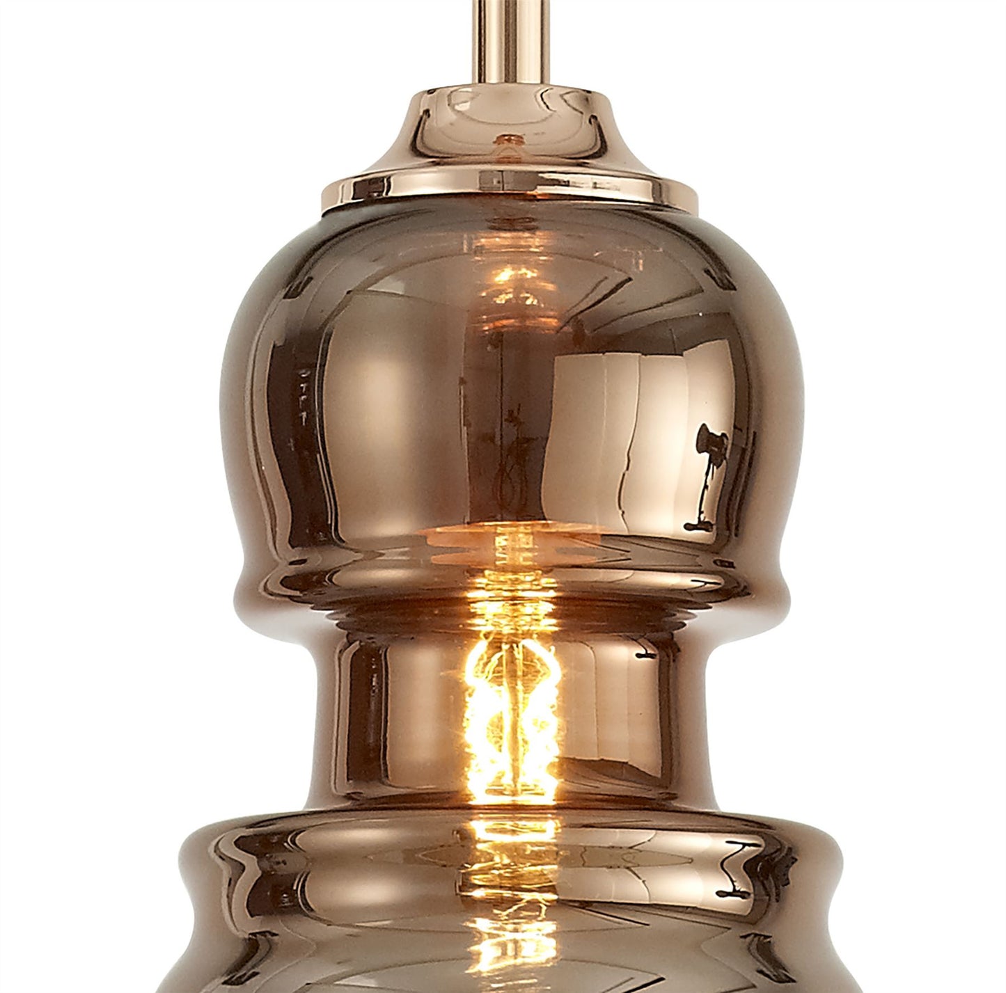 Mantra Sonata Pendant 15cm Round, 1 x E27, Copper
