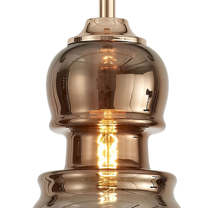 Mantra Sonata Pendant 15cm Round, 1 x E27, Copper