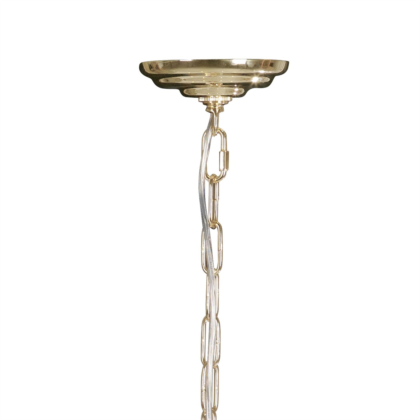 Diyas Elena  5 Light E14 Gold/Crystal Ceiling Pendant Light Fitting