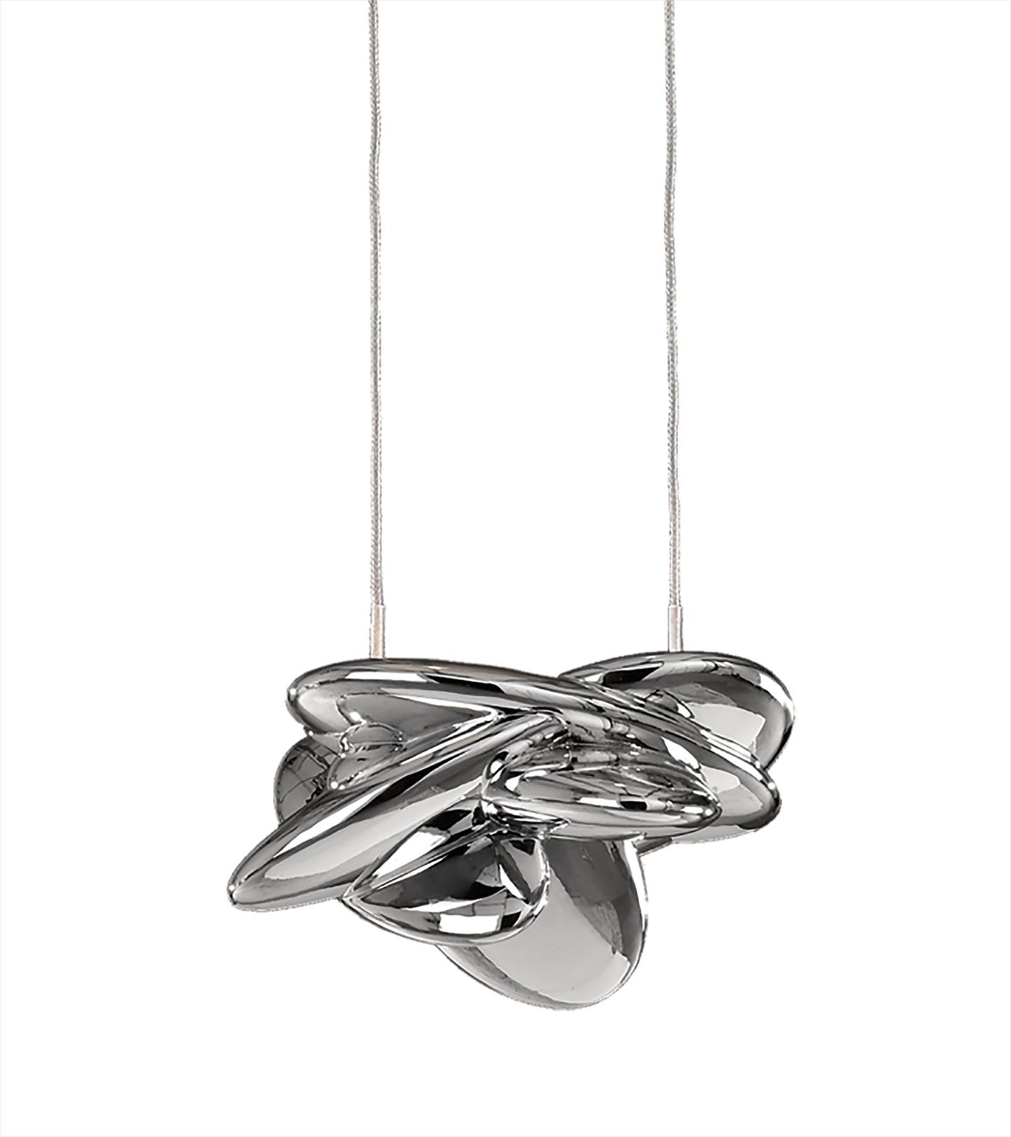 Mantra M5904 Nido Pendant 25cm Round 1 + 1 Lights 6W + 5W LED 3000K, 800lm, Chrome, 3yrs Warranty