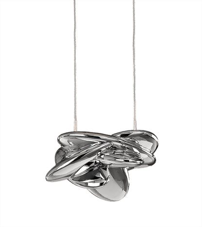 Mantra M5904 Nido Pendant 25cm Round 1 + 1 Lights 6W + 5W LED 3000K, 800lm, Chrome, 3yrs Warranty