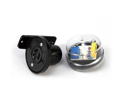 Deco Espial Wall Mounted Photocell Kit IP65 5-45Lux 10A Clear Cover/Black Ancillary